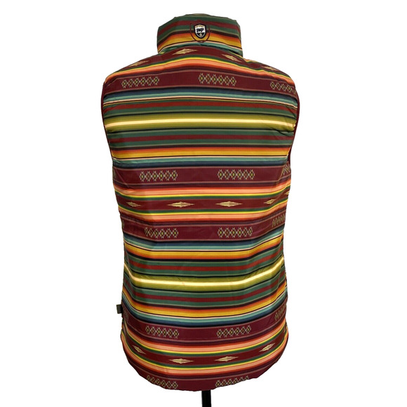 STS Ranchwear Sealy Vest Aztec Pattern Size Small Southwest Ranch Insulated - Picture 5 of 12